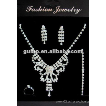 Rhinestones boda joyería nupcial conjunto (GWJ12-096A)